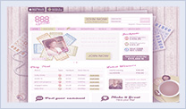 888Ladies Login page